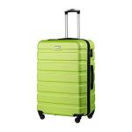 COOLIFE Harde koffer trolley rolkoffer reiskoffer ardschaal Boardcase handbagage met TSA-slot en 4 wielen, appelgroen, Premium koffer