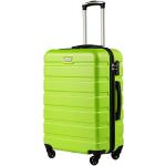 COOLIFE Harde koffer trolley rolkoffer reiskoffer ardschaal Boardcase handbagage met TSA-slot en 4 wielen, appelgroen, Premium koffer