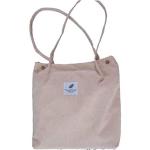 Koord Tas Womens Grote Corduroy Tote Bag Vrouwen Schouder Handtassen voor School Winkelen Werk College Casual, A-beige, 40*35*11 H*W*D