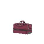 travelite 2-wiel trolley reistas mt. L met expansievouw, bagage serie Basics: zachte bagage reistas met wielen met extra volume, 096276, wijnrood/oranje, reistas met wieltjes