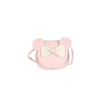 Crossbody Tas met Boog Knoop Klein Meisje Handtas Schoudertas Mini Flap Tas PU Lederen Messenger Bag Kleine Portemonnee Satchel, roze, Large