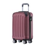 BEIBYE Harde koffer, trolleykoffer, rolkoffer, reiskoffer, handbagage, 4 wielen, M/L/XL, wijnrood