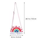 PACKOVE Kinderrugzak regenboog rugzak schoudertas draagtas organizer-tas hangende opbergtas meisjes schoudertassen voor schoudertassen portemonnee voor meisjes