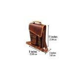 Jaald 33 cm echt Leder Laptoptasche Umhängetasche Schultertasche Kuriertasche FahrradTasche Schultasche Wasserdicht Vintage Herren Damen Geschenk XL Leather Messenger Bag