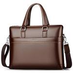 CHDWEY Umhängetaschen für Herren Business-Computer-Tasche des Ledermänners Handtasche Handtasche Aktentasche
