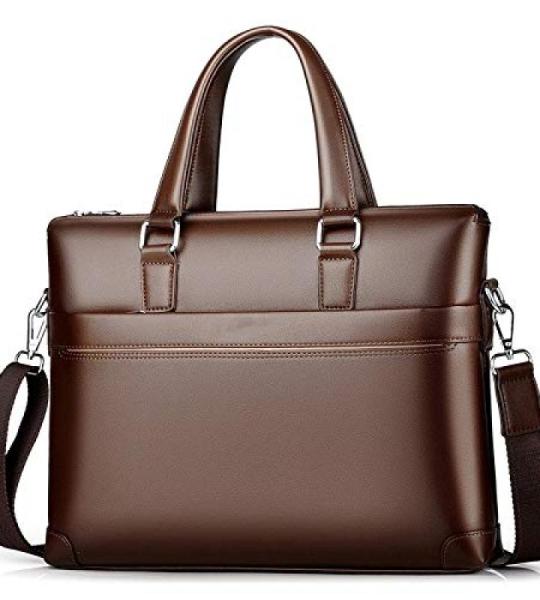 CHDWEY Umhängetaschen für Herren Business-Computer-Tasche des Ledermänners Handtasche Handtasche Aktentasche