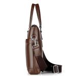 CHDWEY Umhängetaschen für Herren Business-Computer-Tasche des Ledermänners Handtasche Handtasche Aktentasche