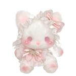 MUMAMCY Umhängetasche, Cartoon Plüsch Katze Mädchen Brieftaschen, Ostern Geschenk Eine Schulter Lolita Kaninchen Frauen Kinder Tasche, Schöne Flauschige Geldbörse, rose