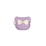Crossbody Tas met Boog Knoop Klein Meisje Handtas Schoudertas Mini Flap Tas PU Lederen Messenger Bag Kleine Portemonnee Satchel, Paars A, Small