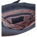 Traditionele leren schoudertas voor dames, schoudertas, 24 cm x 18 cm, rundleer, met ritssluiting en binnenzak, kleuren: beigeolijf, groen, camel, zwart, bruin