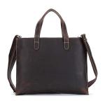 CHDWEY Umhängetaschen für Herren Handgemachte erste Schicht aus Leder Aktentasche Computertasche Crazy Horse Messenger Bag Retro Schulterdiagonale Tasche