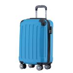 BEIBYE Koffer met harde schaal, trolley, rolkoffer, reiskoffer, veiligheid, cijferslot, dubbele wielen, ABS-materiaal, handbagage, 4 wielen, M-L-XL-set, turquoise, hardshell trolle
