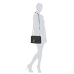 DKNY Dames Ella Draagtas Handtas Zwart One Size, Zwartgoud