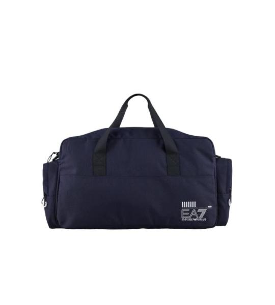 EA7 Train Core 245089 Draagtas van gerecyclede stof, 25 liter, Blauw, 58,5 x 28 x 20 cm