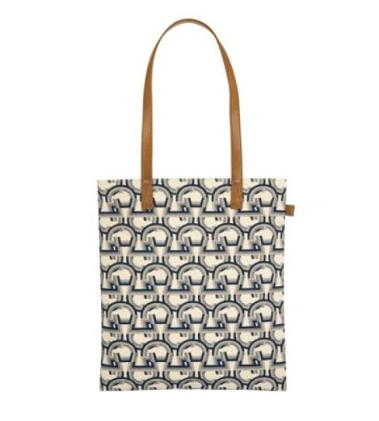 Aigner 169002 Draagtas, donkerblauw/wit, Meerkleurig