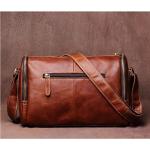 Vintage schoudertas van echt leer heren schouder casual classic messenger man tassen (A)
