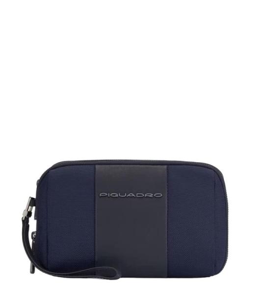 Borsa PIQUADRO BLUE SQUARE Unisex Pochette Pelle Blu - AC5940B2R-BLU2