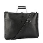 CHDWEY Umhängetaschen für Herren Mann Tasche Querschnitt Retro Tasche Leder Aktentasche Erste Schicht aus Leder Herrenhandtasche(Black)
