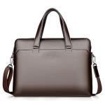 CHDWEY Umhängetaschen für Herren Herren 14-Zoll-Laptop-Tasche Aktentasche Geschäftsleute Handtasche Schultertasche Messenger Bag(915Brown)