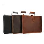 CHDWEY Umhängetaschen für Herren Mann Tasche Querschnitt Retro Tasche Leder Aktentasche Erste Schicht aus Leder Herrenhandtasche(Light Brown)