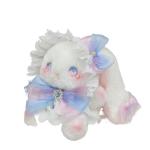 MUMAMCY Umhängetasche, Cartoon Plüsch Kaninchen Mädchen Brieftaschen, Ostern Geschenk Eine Schulter Lolita Kaninchen Frauen Kinder Tasche, Schöne Flauschige Geldbörse, blau