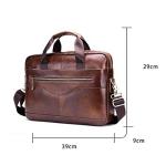 CHDWEY Umhängetaschen für Herren Männer Aktentaschen Anwalt Echtes Leder Handtasche Vintage Laptop Aktentasche Männlichen Computer Umhängetaschen Casual Herren Tasche Dokument