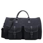 CHDWEY Umhängetaschen für Herren Handtasche Canvas Tasche Multifunktionale Große Kapazität Gepäcktasche(Black)