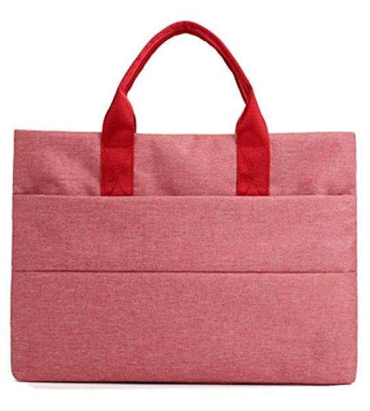 CHDWEY Umhängetaschen für Herren Papiertüten Leinwand Tasche Geschäftsleute, die Frauen wasserdichte Oxford Tuch tragbare Aktentasche treffen(Pink)