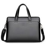 CHDWEY Umhängetaschen für Herren Herren 14-Zoll-Laptop-Tasche Aktentasche Geschäftsleute Handtasche Schultertasche Messenger Bag(915Black)