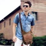 KAUKKO Canvas Tactical Vintage Borsttas Tactical Schoudertas
