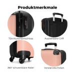 NoBoringSuitcases.com Handbagage, harde koffer met TSA-slot, voor volwassenen en vrouwen, trolley, reiskoffer, draagtas, rolkoffer, klein of middelgroot, 11 pastel, koffer