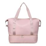 CHDWEY Umhängetaschen für Herren Sport Gym Fitness Trockene nasse Trennung Yoga Bag Reise Handtaschen for Schuhe Frauen Die Schulter SAC de Sport Gepäck Duffle(Pink)