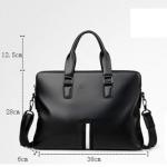 CHDWEY Umhängetaschen für Herren Männer Business Aktentasche Leder Laptop Handtasche Umhängetasche Kreuz Körpertasche Doppelschichten Messenger Bag Männliche Reisetasche(1)