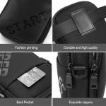 Mini Messenger Bag met ritssluiting, crossbody schoudertas, klein, waterdichte borsttas voor heren, anti-diefstal schoudertas, mobiele telefoon, crossbody tas, voor dagelijks gebru