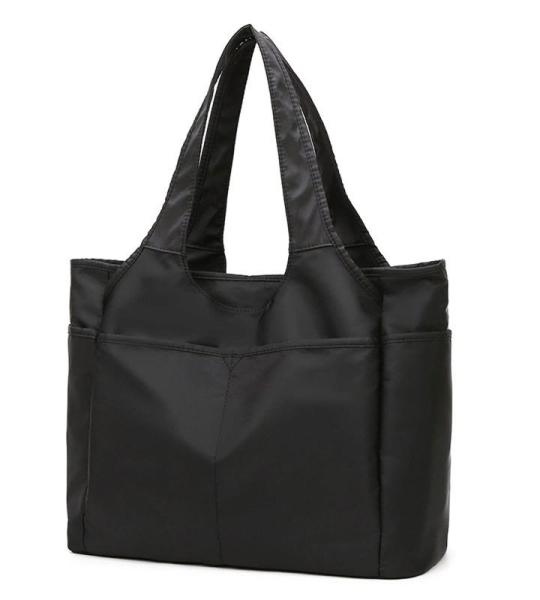 CHDWEY Umhängetaschen für Herren Frauen Sport Fitness Bag Oxford Yoga Gym Reise Duffle Handtasche wasserdichte Große Kapazität Schulter Wochenende Tasche Yoga Matte Tasche(Blac