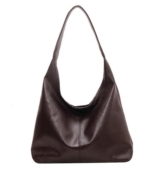 CXINLky Schoudertas voor dames, PU-leer, kleine draagtas, schoudertas, zachte hobo handtassen, effen tas, handtas, schoudertas voor vrouwen