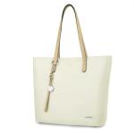 Handtas dames shopper grote damestas voor kantoor school winkelen, beige, X-Large, tote