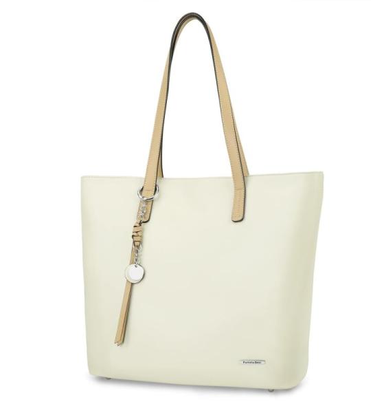 Handtas dames shopper grote damestas voor kantoor school winkelen, beige, X-Large, tote