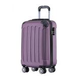 BEIBYE Koffer met harde schaal, trolley, rolkoffer, reiskoffer, veiligheid, cijferslot, dubbele wielen, ABS-materiaal, handbagage, 4 wielen, M-L-XL-set, paars, hardshell trolley
