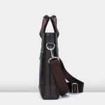 CHDWEY Umhängetaschen für Herren Männer Leder-Schulter-Mode-Geschäfts-Beutel-Handtaschen-Schwarz-Tasche Männer for Dokument-Leder-Laptop-Aktenkoffer-Beutel(2)