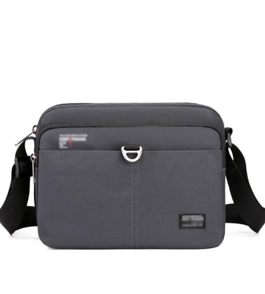 CHDWEY Umhängetaschen für Herren Männer Umhängetasche Mann Crossbody Bag Hohe Qualität Messenger Bag Business Oxford Männliche Geldbörse Reise Handtaschen(Grijs)