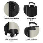 NoBoringSuitcases.com Kinderkoffer, handbagage, harde koffer met TSA-slot, jongens en meisjes, trolley, reiskoffer, draagtas, rolkoffer, klein of middelgroot, 29 Vrolijke dinosauru