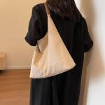 Generisch Suède schoudertas voor dames, retro lederen schoudertas, effen, trendy werktas met haspensluiting, vintage draagtas