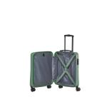 Travelite 4-Rad Handgepäck Koffer klein 37 Liter, Gepäck Serie Bali: ABS Hartschalen Trolley erfüllt IATA-Bordgepäckmaß, 55 cm