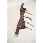 Cachorro Retro Rock Gürtel Tasche, Mittelalterliche Steampunk Leder Niete Quaste Taillentaschen, Renaissance Wikinger Piraten Party Kostüm Requisiten Cosplay Zubehör,Schwarz