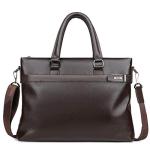 CHDWEY Umhängetaschen für Herren Herren 14-Zoll-Laptop-Tasche Aktentasche Geschäftsleute Handtasche Schultertasche Messenger Bag(Bruin)
