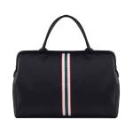 CHDWEY Umhängetaschen für Herren Frauen Sporttasche Stripe Gym Back Fitness Sporttasche Große Reise Handtasche Duffle Bags Über Nacht Wochenende Reisetaschen Männer(Black)