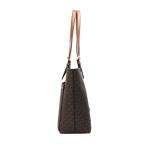 Jet Sest Travel Medium Double Pocket Tote Non-Leather Vegan (Bruin), Bruin