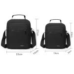 CHDWEY Umhängetaschen für Herren Casual Business Umhängetasche Männer Crossbody Taschen Hohe Qualität Männer Mode Multifunktions Messenger Bag Nylon Männer Handtasche(Grijs,