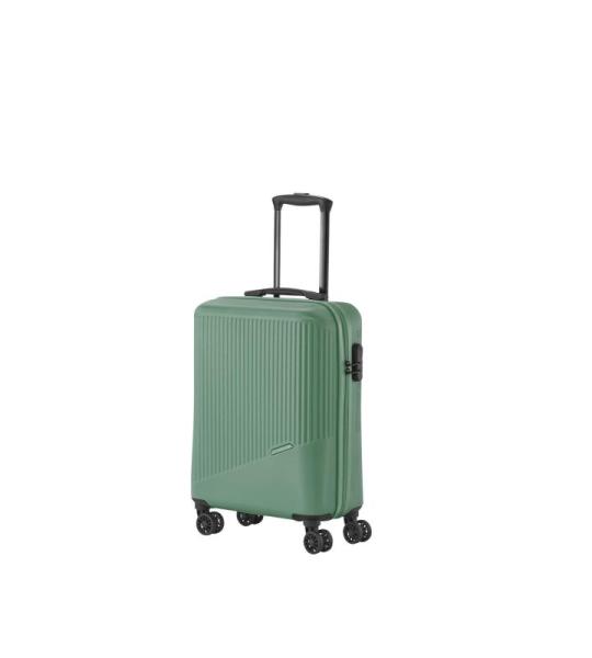 Travelite 4-Rad Handgepäck Koffer klein 37 Liter, Gepäck Serie Bali: ABS Hartschalen Trolley erfüllt IATA-Bordgepäckmaß, 55 cm